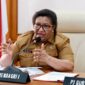 Wamendagri Ribka Haluksaat memimpin Rapat Pemungutan Suara Ulang (PSU) terhadap Hasil Pemilihan Kepala Daerah Serentak Tahun 2024 di Provinsi Papua. Acara ini berlangsung secara virtual dari Gedung Pusat Kemendagri Jakarta, Selasa (22/4/205). 