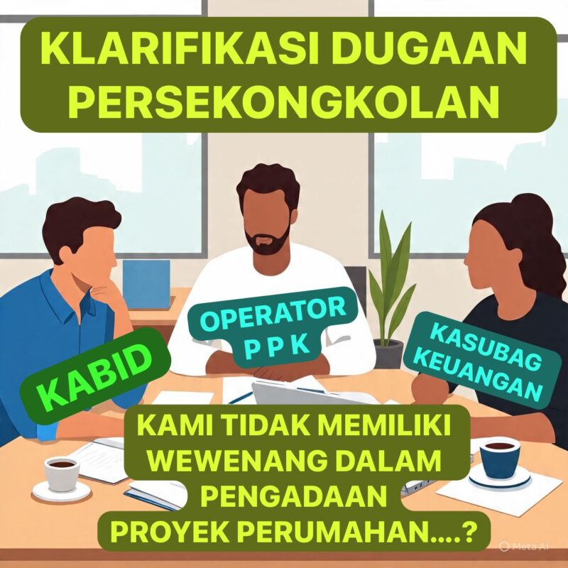 Ilustrasi Klarifikasi Persekongkolan Proyek Perumahan