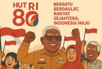 Ilustrasi Bupati Bersama Masyarakat Semarakkan HUT RI Ke-80