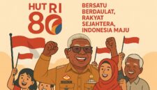 Ilustrasi Bupati Bersama Masyarakat Semarakkan HUT RI Ke-80