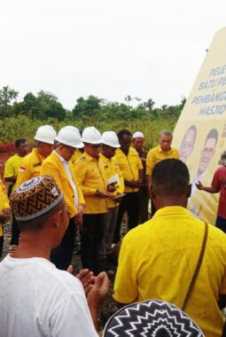 Golkar Papua Tengah Gelar MUSDA II dan Peletakan Batu Pertama Masjid At-Taubah di SP7 Iwaka