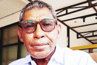 Norman Ditubun, Kepala Kampung Nawaripi yang juga merupakan Ketua Komite SMA Negeri 1 Mimika