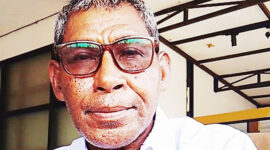 Norman Ditubun, Kepala Kampung Nawaripi yang juga merupakan Ketua Komite SMA Negeri 1 Mimika